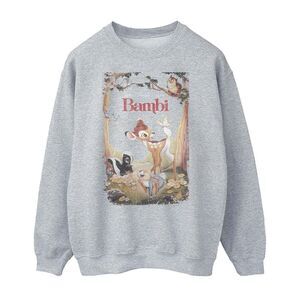 Bambi Womens/Ladies Poster Sweatshirt / Heather Grey